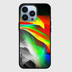 Чехол для iPhone 13 Pro Текстура краски, цвет: 3D-черный