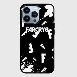 Чехол для iPhone 13 Pro FC6 logo pattern, цвет: 3D-черный