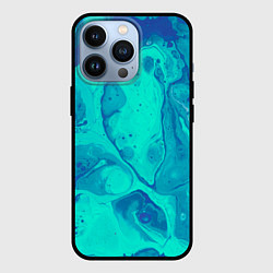 Чехол для iPhone 13 Pro Эффект размытых красок, цвет: 3D-черный