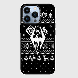 Чехол для iPhone 13 Pro The Elder Scrolls game pattern, цвет: 3D-черный