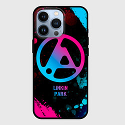 Чехол для iPhone 13 Pro Linkin Park 2024 - neon gradient, цвет: 3D-черный