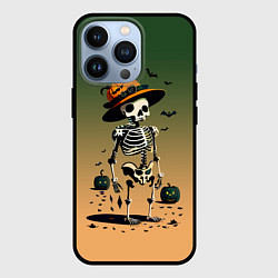 Чехол для iPhone 13 Pro Funny skeleton - ai art fantasy, цвет: 3D-черный