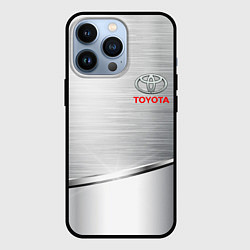 Чехол для iPhone 13 Pro Toyota metalic brend, цвет: 3D-черный