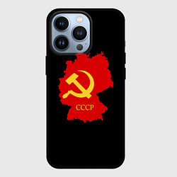 Чехол для iPhone 13 Pro СССР материк, цвет: 3D-черный