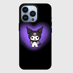Чехол для iPhone 13 Pro Куроми в фиолетовом сердце, цвет: 3D-черный