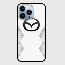 Чехол для iPhone 13 Pro Mazda white poly, цвет: 3D-черный