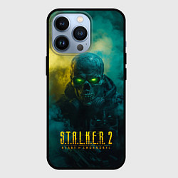Чехол для iPhone 13 Pro Stalker 2 скелет в форме, цвет: 3D-черный