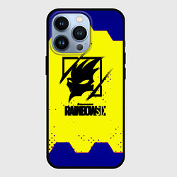 Чехол для iPhone 13 Pro Rainbow six hexagon steel, цвет: 3D-черный