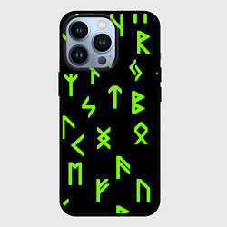 Чехол для iPhone 13 Pro Славянская символика кислота, цвет: 3D-черный