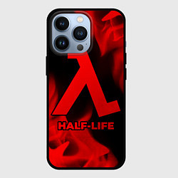 Чехол для iPhone 13 Pro Half-Life - red gradient, цвет: 3D-черный