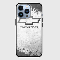 Чехол для iPhone 13 Pro Chevrolet - white gradient, цвет: 3D-черный