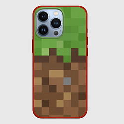 Чехол iPhone 13 Pro Earth - Minecraft