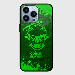 Чехол для iPhone 13 Pro Goblin Slayer - green gradient, цвет: 3D-черный