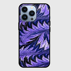 Чехол для iPhone 13 Pro Абстрактные перья - жидкость, цвет: 3D-черный