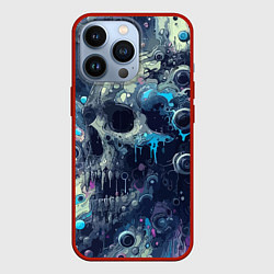 Чехол для iPhone 13 Pro Vanguard compozition with skull - ai art fantasy, цвет: 3D-красный