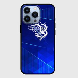 Чехол для iPhone 13 Pro Burzum blue poly, цвет: 3D-черный