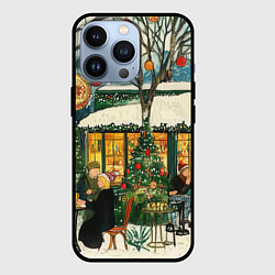 Чехол для iPhone 13 Pro Новогодние посиделки, цвет: 3D-черный