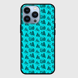 Чехол для iPhone 13 Pro Новогодние звери, цвет: 3D-черный