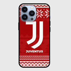 Чехол для iPhone 13 Pro Новогодний Juventus, цвет: 3D-черный