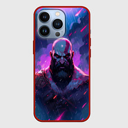 Чехол для iPhone 13 Pro Kratos - neon rain, цвет: 3D-красный