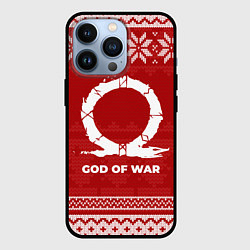 Чехол для iPhone 13 Pro Новогодний God of War, цвет: 3D-черный