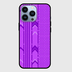 Чехол для iPhone 13 Pro Закулисье фиолетовые обои, цвет: 3D-черный