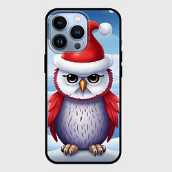 Чехол для iPhone 13 Pro Зимний совенок в шапочке, цвет: 3D-черный