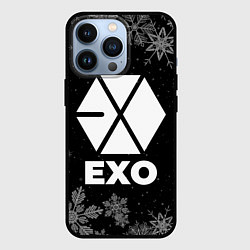 Чехол для iPhone 13 Pro Снежный Exo, цвет: 3D-черный