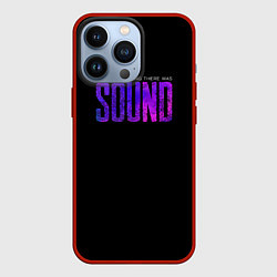 Чехол для iPhone 13 Pro In the beginning was sound, цвет: 3D-красный