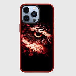 Чехол для iPhone 13 Pro Совух, цвет: 3D-красный