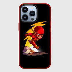 Чехол для iPhone 13 Pro Chibi Flash, цвет: 3D-красный