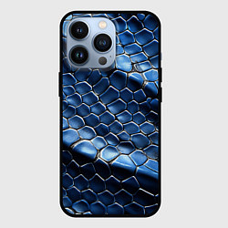 Чехол для iPhone 13 Pro В коже змеи, цвет: 3D-черный