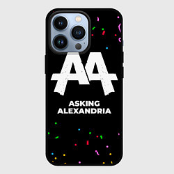 Чехол для iPhone 13 Pro Asking Alexandria конфети, цвет: 3D-черный