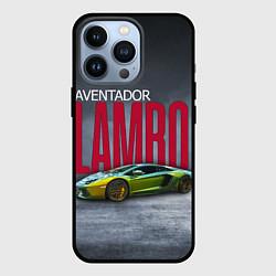 Чехол для iPhone 13 Pro Итальянский гиперкар Lambo Aventador, цвет: 3D-черный