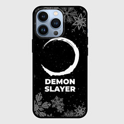 Чехол для iPhone 13 Pro Снежный Demon Slayer, цвет: 3D-черный