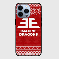 Чехол для iPhone 13 Pro Новогодний Imagine Dragons, цвет: 3D-черный