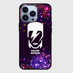 Чехол для iPhone 13 Pro Праздничный David Bowie, цвет: 3D-черный