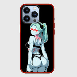 Чехол для iPhone 13 Pro Rebecca waifu - Cyberpunk, цвет: 3D-красный