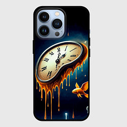 Чехол для iPhone 13 Pro Течение времени - сюрреализм, цвет: 3D-черный