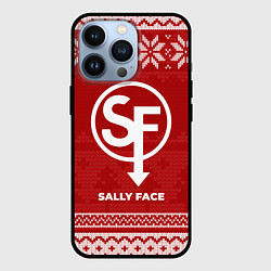 Чехол для iPhone 13 Pro Новогодний Sally Face, цвет: 3D-черный