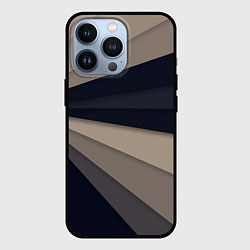 Чехол для iPhone 13 Pro Фрактальные линии, цвет: 3D-черный