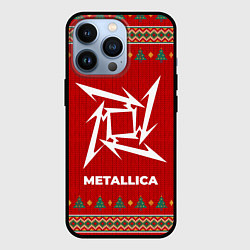 Чехол для iPhone 13 Pro Metallica new year, цвет: 3D-черный