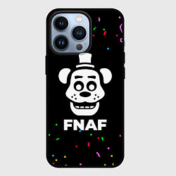 Чехол для iPhone 13 Pro FNAF конфети, цвет: 3D-черный