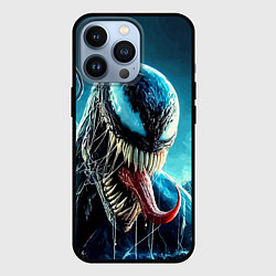 Чехол для iPhone 13 Pro Venom in metropolis - ai art neon fantasy, цвет: 3D-черный