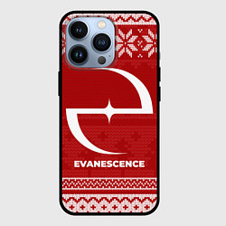 Чехол для iPhone 13 Pro Новогодний Evanescence, цвет: 3D-черный