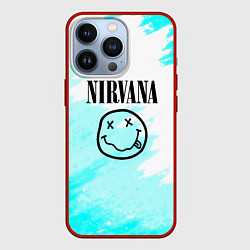 Чехол для iPhone 13 Pro Nirvana rock music color, цвет: 3D-красный