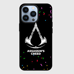 Чехол для iPhone 13 Pro Assassins Creed конфети, цвет: 3D-черный