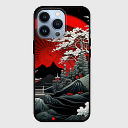 Чехол для iPhone 13 Pro Деревья Японии и природа, цвет: 3D-черный