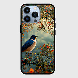 Чехол для iPhone 13 Pro Ласточка пейзаж, цвет: 3D-черный