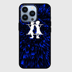 Чехол для iPhone 13 Pro Hunter x Hunter blue energy, цвет: 3D-черный